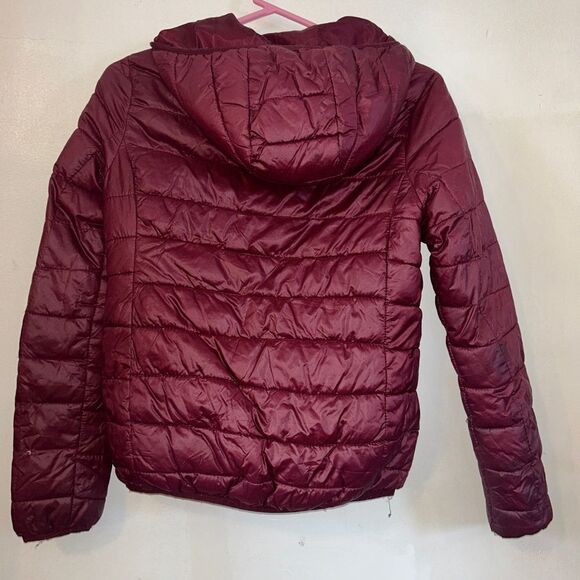 Women’s Maroon Puffer Jacket | Size Small - Picture 3 of 5
